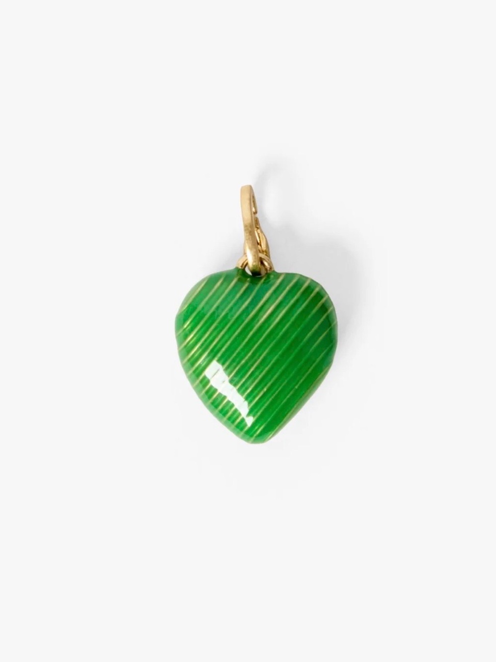 Clare V. Coated Emerald Heart Charm